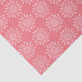 Peach Mandala Tissuepapier (Detail)