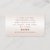 Peach Mandala Wellness Coach Modern Social Media Visitekaartje (Achterkant)