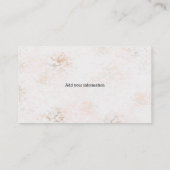 Peach Marble Abstract contemmodern Visitekaartje (Achterkant)