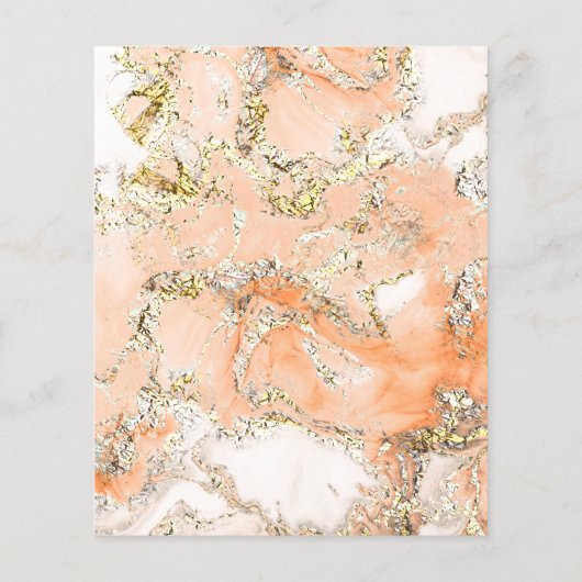 Peach Marbling Design Flyer (Achterkant)