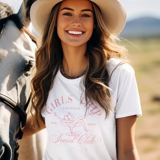 Peach Martini Social Club Meisjes Trip T-shirt