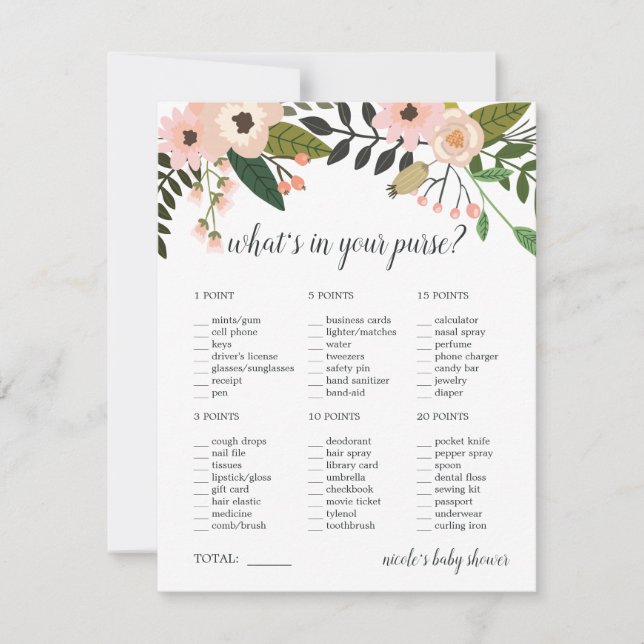 Peach Meadow Baby of Vrijgezellenfeest Purge Game (Voorkant)