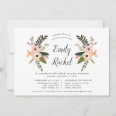 Peach Meadow Bat Mitzvah Invitation Kaart (Voorkant)