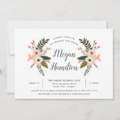 Peach Meadow Bridal Shower Invitation Kaart (Voorkant)