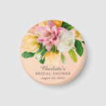 Peach Meadow Floral Vrijgezellenfeest Magneet<br><div class="desc">Een prachtig vormgeving met floreel vrijgezellenfeest met een prachtig boeket perzikbloemen,  roze,  gele en witte bloemen op een lichte perzikachtergrond. Draai ons ontwerp om een coördinerende florale rug te uitzichten voor een extra speciale aanraking.</div>