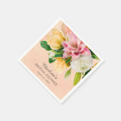 Peach Meadow Floral Vrijgezellenfeest Servet (Hoek)