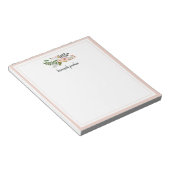 Peach Meadow | Gepersonaliseerd Notitieblok (Schuin)