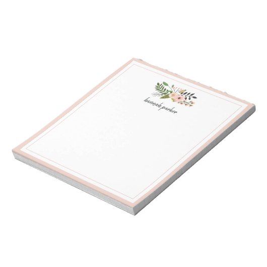 Peach Meadow | Gepersonaliseerd Notitieblok (Linkerzijde)