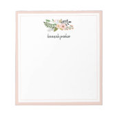 Peach Meadow | Gepersonaliseerd Notitieblok (Voorkant)
