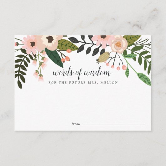 Peach Meadow | Kaart advies Vrijgezellenfeest (Voorkant)