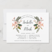 Peach meadow rehearings Dinner Invitation Kaart (Voorkant)