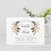 Peach meadow rehearings Dinner Invitation Kaart (Staand voorkant)