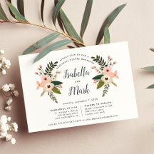 Peach meadow rehearings Dinner Invitation