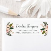 Peach Meadow Return-adres Etiket (Insitu)