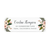 Peach Meadow Return-adres Etiket (Voorkant)