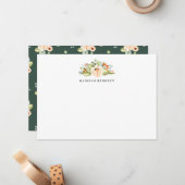 Peach Meadow | Speciaal Kaart van kantoorbenodigdh Notitiekaartje (Voorkant / Achterkant in situ)