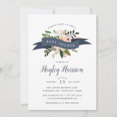 Peach Meadow | Uitnodiging tot Baby shower (Voorkant)