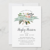 Peach Meadow | Uitnodiging tot Baby shower (Voorkant)