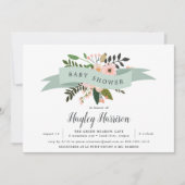 Peach Meadow | Uitnodiging tot Baby shower (Voorkant)