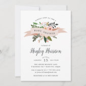 Peach Meadow | Uitnodiging tot Baby shower (Voorkant)