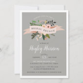 Peach Meadow | Uitnodiging van Bridal Brunch (Voorkant)