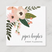 Peach Meadow Vierkante Visitekaartje (Voorkant)