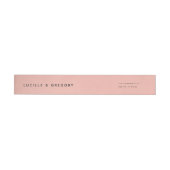 Peach Minimalist First Names Wrap Around Address  (Individueel)