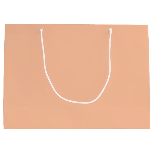 Peach Minimalist Monoline Kalligrafie Bruidsmeisje Groot Cadeauzakje (Achterkant)