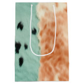 Peach Mint Cowgirl Koeienhuid Medium Cadeauzakje (Achterkant)