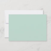 Peach Mint + Gold Foil RSVP | BRUILOFTEN Kaartje (Achterkant)