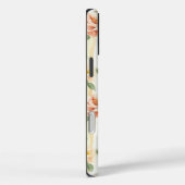 Peach Mint Roses Floral Stripes Case-Mate iPhone Case (Achterkant / Rechts)