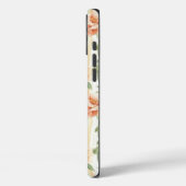 Peach Mint Roses Floral Stripes Case-Mate iPhone Case (Achterkant / Links)