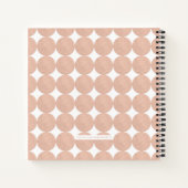 Peach Modern Arch Custom Fotoalbum Journal Notitieboek (Achterkant)