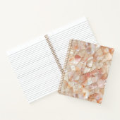 Peach Moeder van Pearl Mosaic Spiral Notitieboek (Binnen)