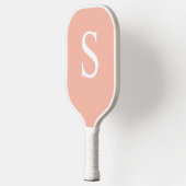 Peach Monogram Aangepaste Pickleball Paddle (Links)