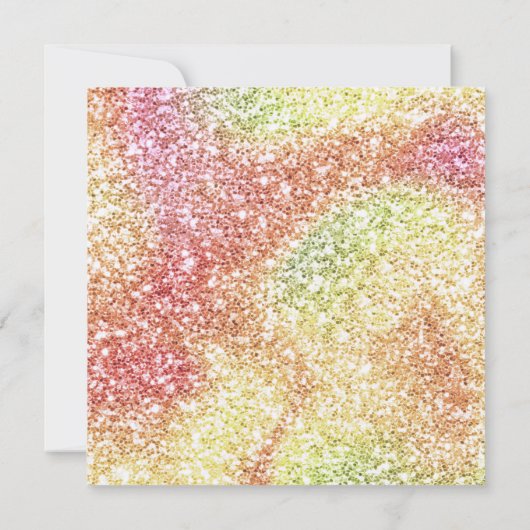 Peach Moslim Meisje Aqeqah- Aqiqah- Uitnodiging (Achterkant)