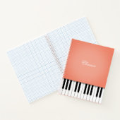 Peach Music Keyboard Aangepast Notitieboek (Binnen)