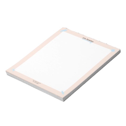 Peach´n Blue Notepad Small Little Reminders Notitieblok (Linkerzijde)