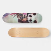 Peach Ninja Pandas Skateboard (Horizontaal)