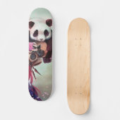 Peach Ninja Pandas Skateboard (Voorkant)