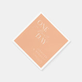 Peach Nog een dag repetitie diner Servet (Hoek)