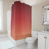 Peach Ombre Brown Douchegordijn (In situ)