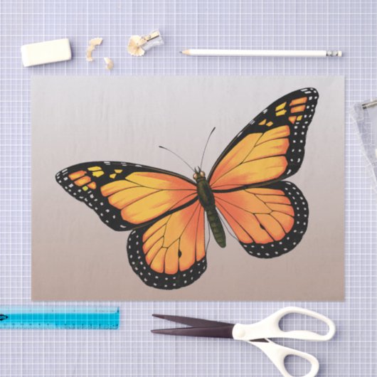Peach Ombre Butterfly Tissuepapier (Craft)