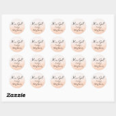 Peach Ombre Pastel is een sticker van een meisje b (Vel)