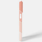 Peach Ombré Stripes Case-Mate iPhone Case (Achterkant / Rechts)