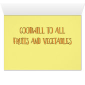 Peach on Earth Funny-kerstkaart (Binenzijde Horizontaal (Onderkant))