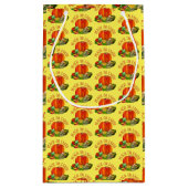 Peach on Earth Funny Kerstmis Klein Cadeauzakje (Achterkant)