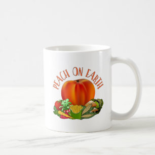 Peach on Earth Funny Kerstmis Mok Coffee