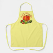 Peach on Earth Funny Kerstmis Pun Apron Schort (Voorkant)