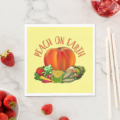 Peach on Earth Funny Kerstmis Servet (Insitu)